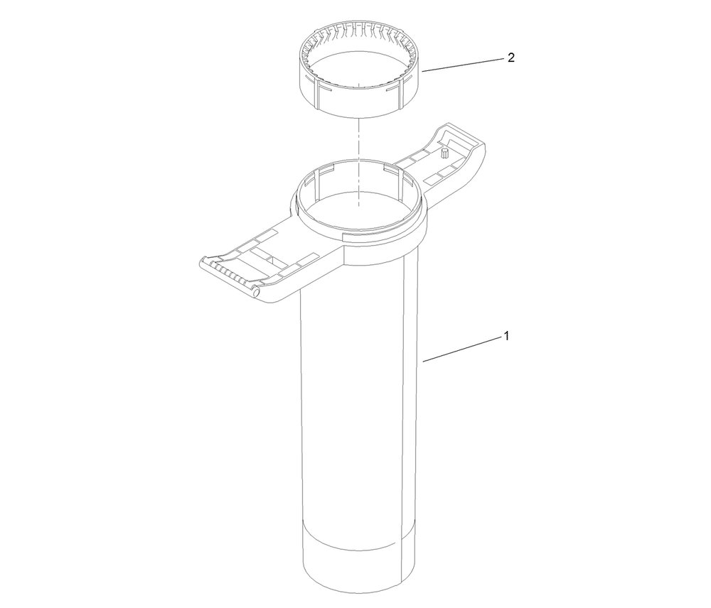 Shred Ring Assembly Diagram and Parts List for 51662  Lawn Boy Leaf Blower / Vacuum